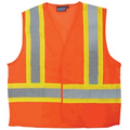 S382 Aware Wear ANSI Class 2 Mesh Hi-Viz Orange Vest (Large)